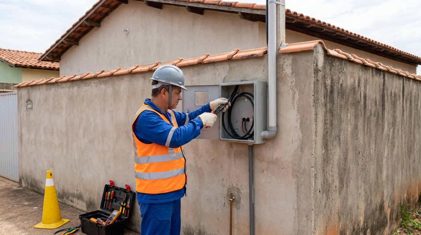 Instalacao de padrao de energia profissional em Maceió‑AL
