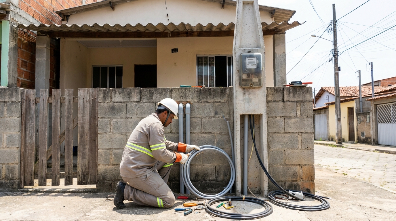 Instalacao de padrao de energia residencial em Maceió‑AL