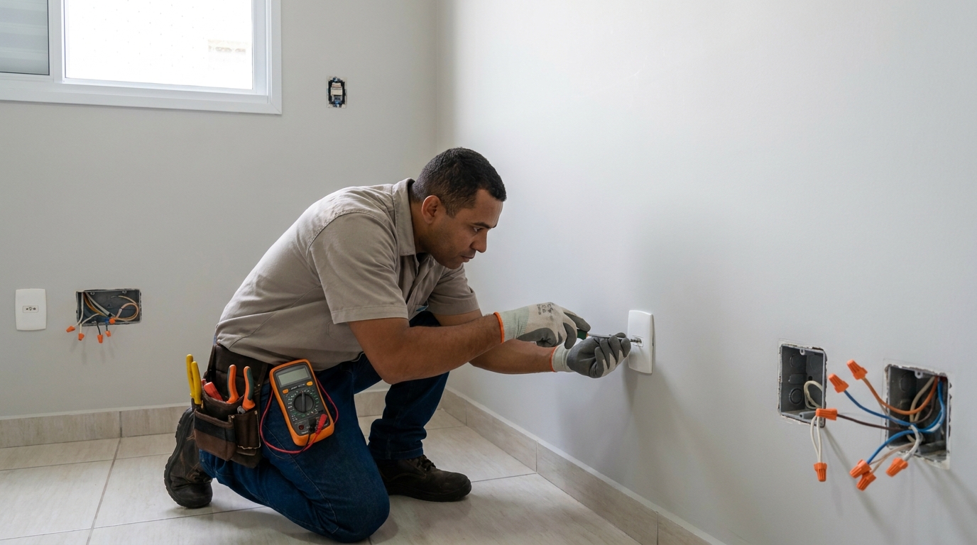 Instalacao de tomada e interruptor em Maceió‑AL